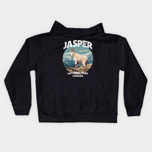 Jasper National Park Vintage Look Goat Kids Hoodie